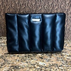 Brand new makeup bag Black Quilted Clutch